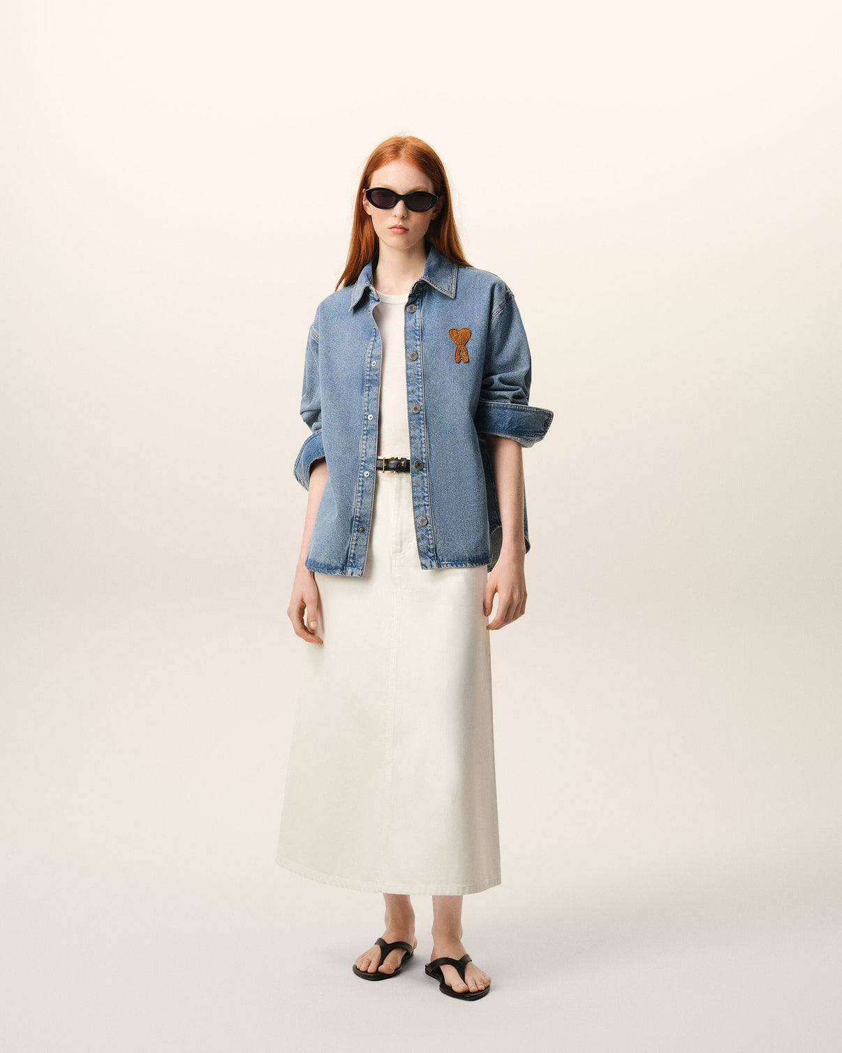 Blue Cotton Knitted Overshirt