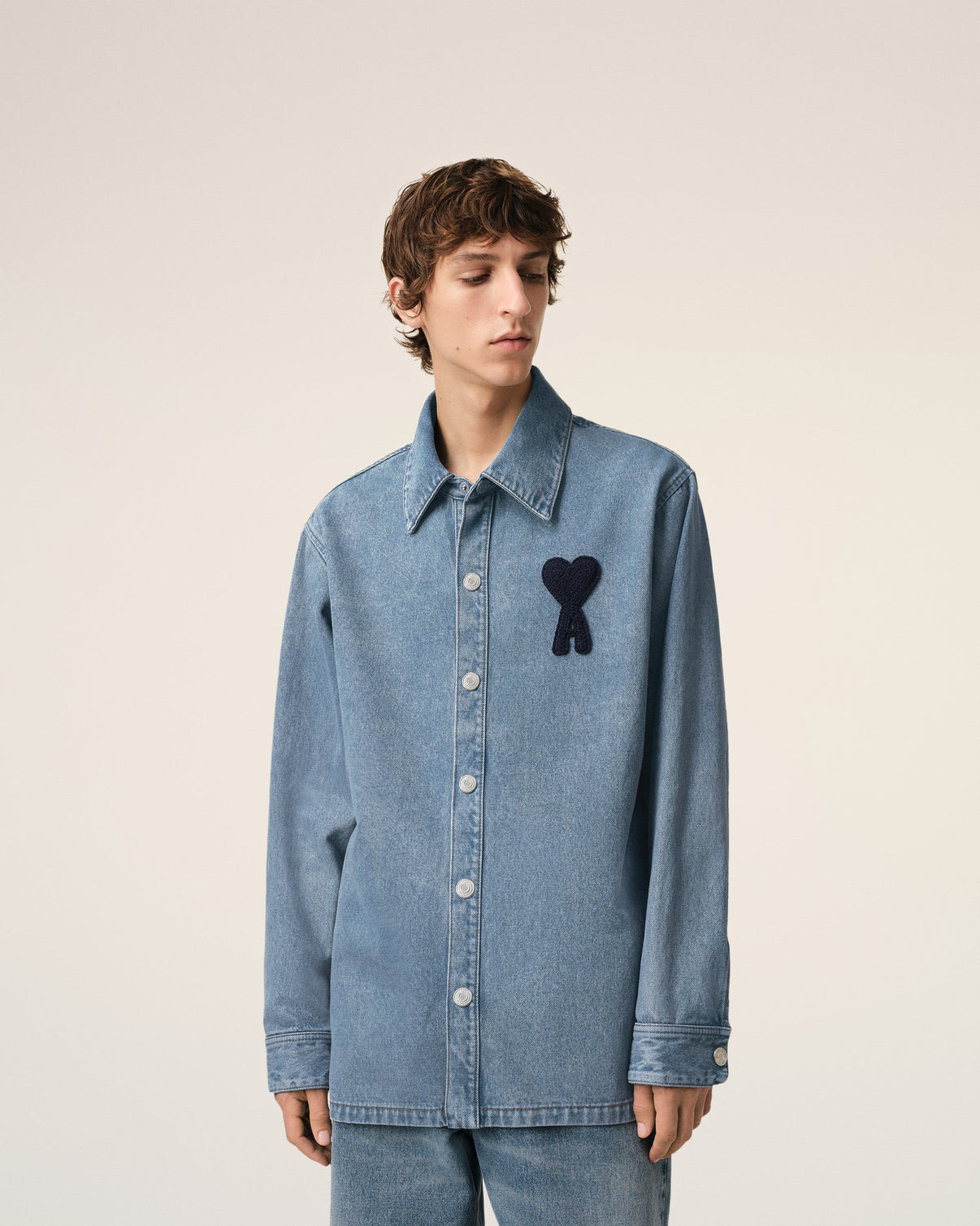 Blue Cotton Overshirt