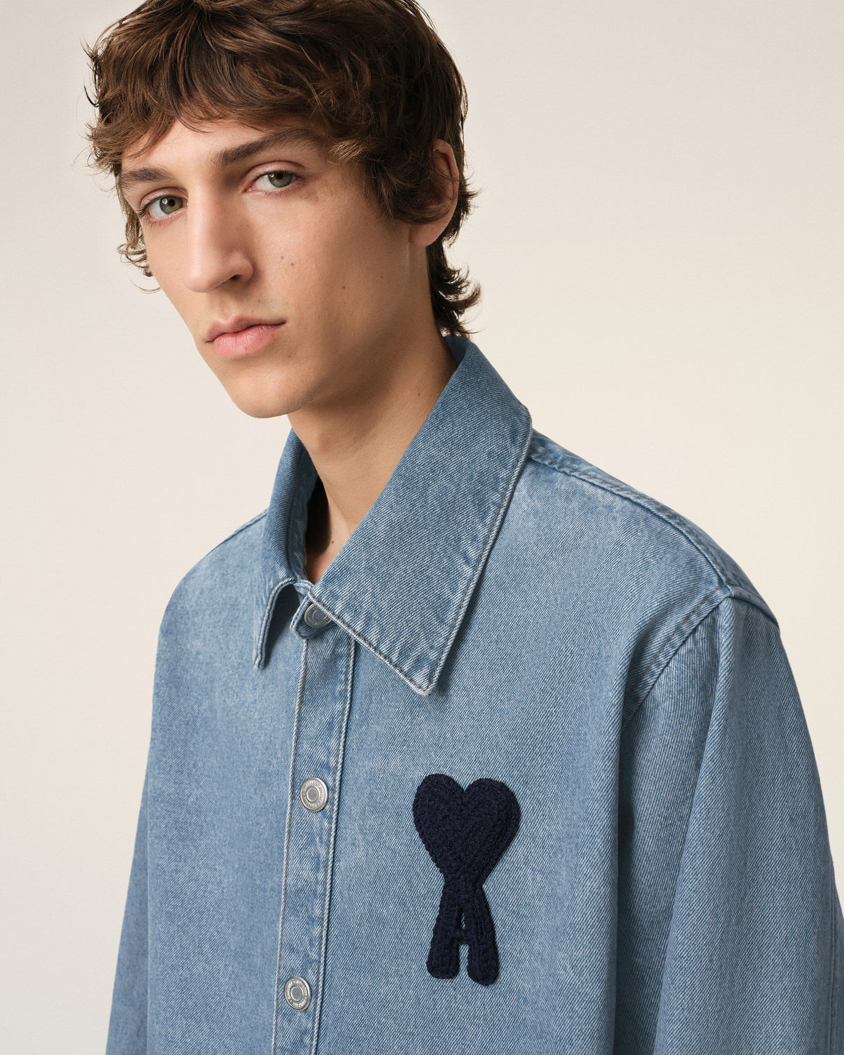 Blue Cotton Overshirt