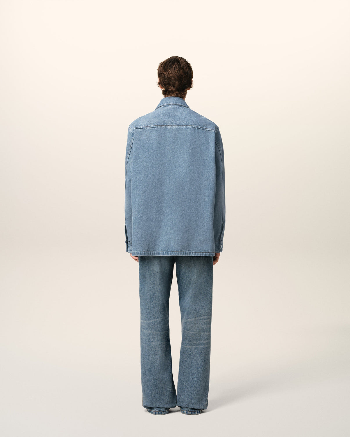 Blue Cotton Overshirt