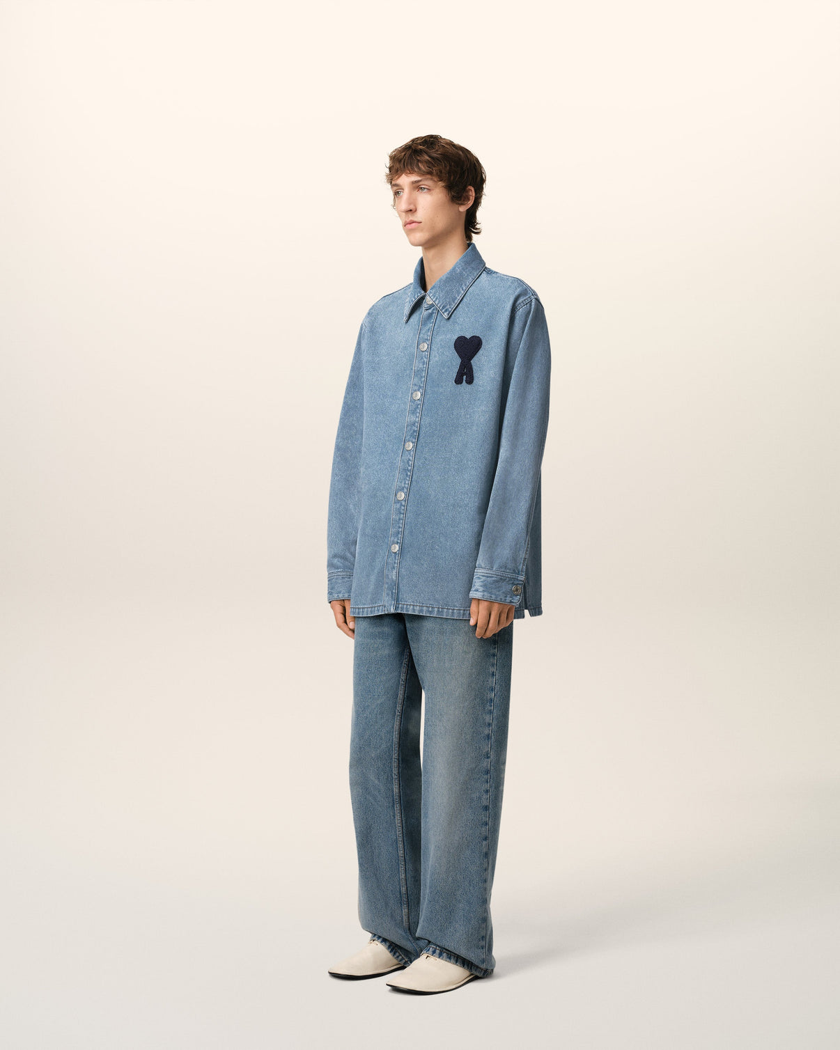 Blue Cotton Overshirt