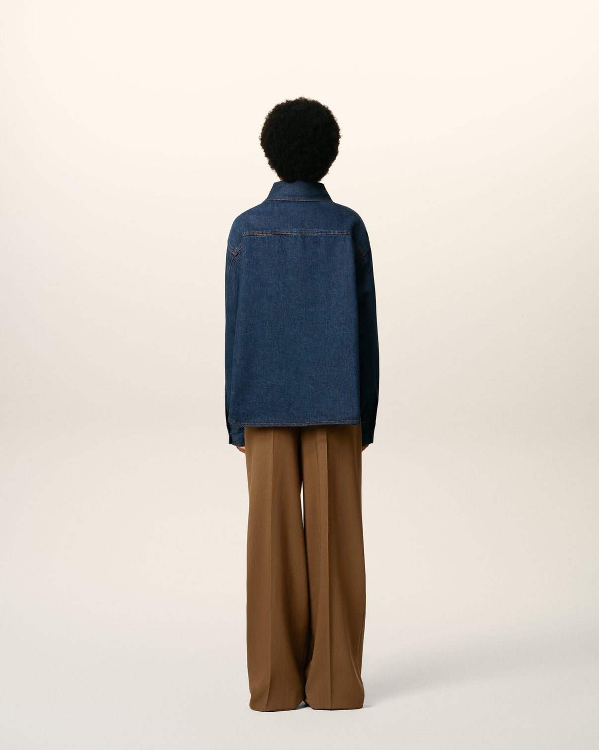 Blue Cotton Overshirt