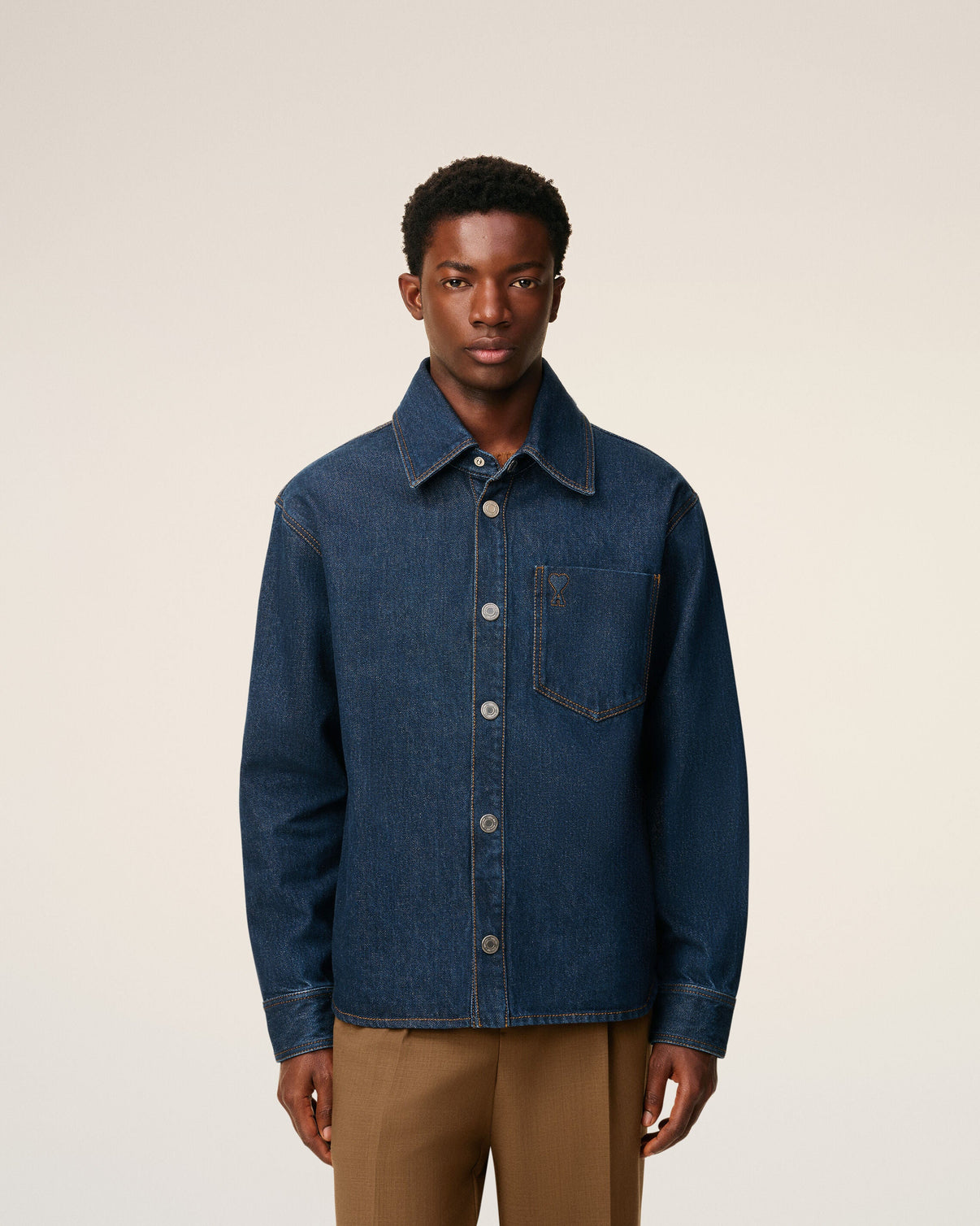 Blue Cotton Overshirt