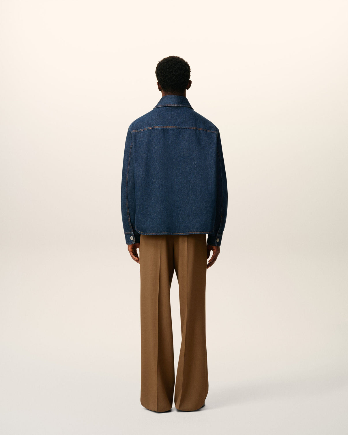 Blue Cotton Overshirt