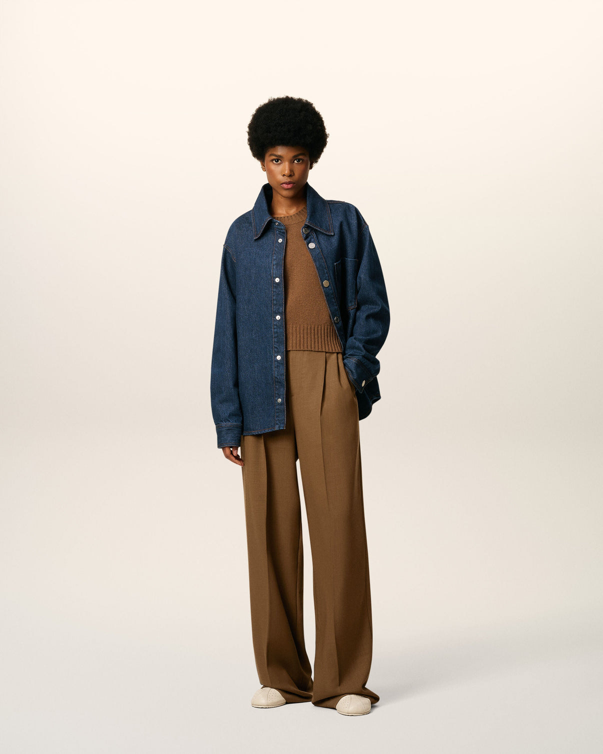 Blue Cotton Overshirt