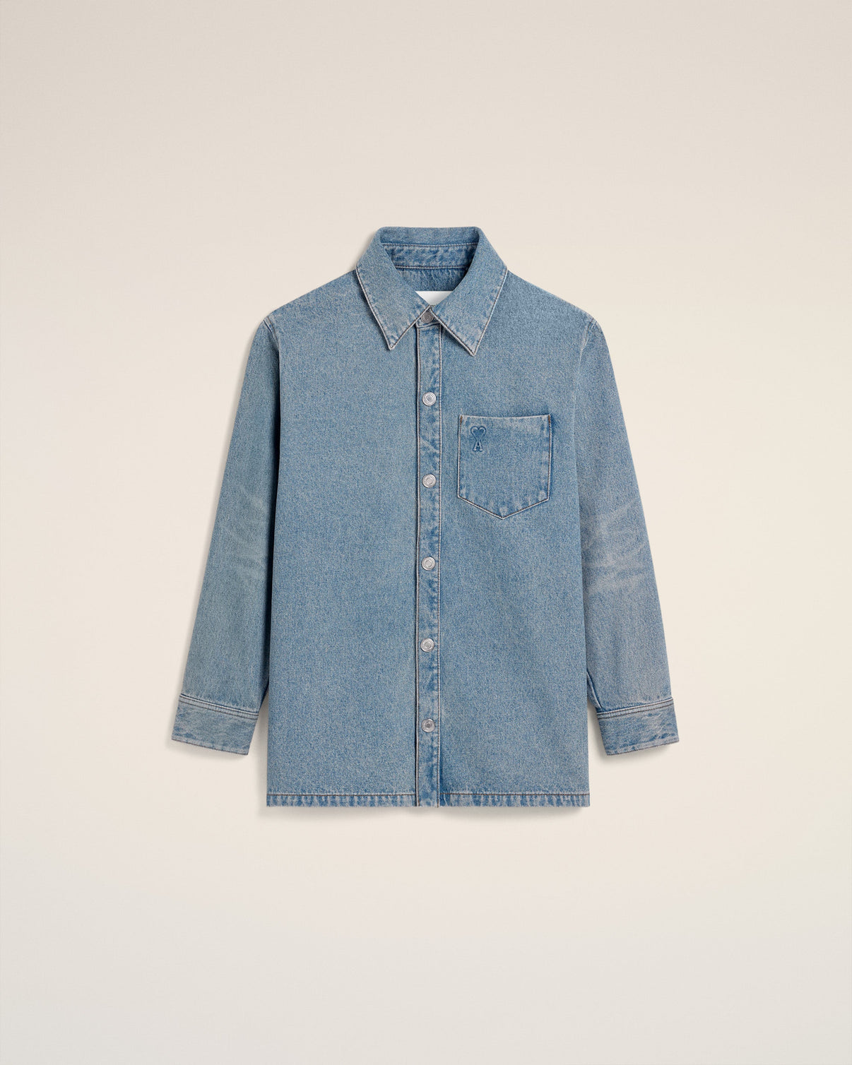 Blue Cotton Overshirt