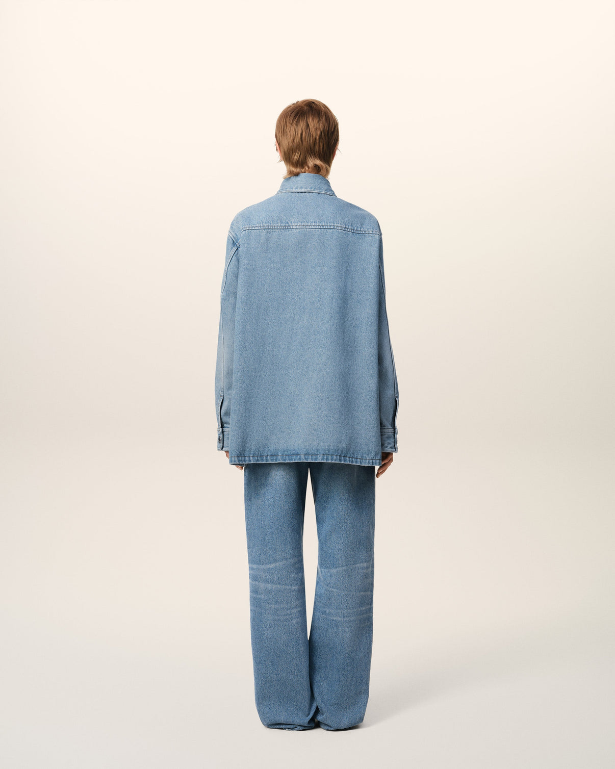 Blue Cotton Overshirt
