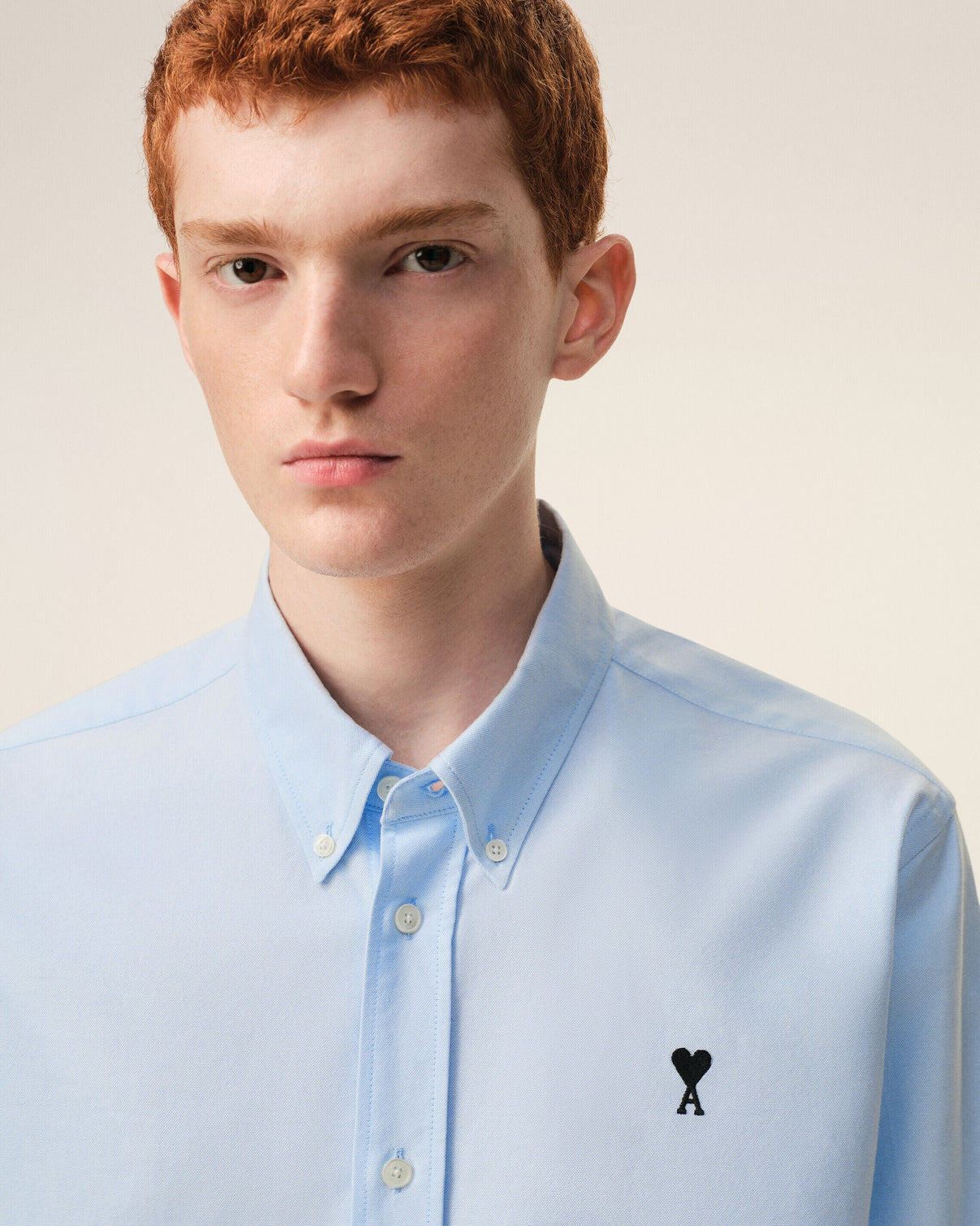 Blue Cotton Oxford Shirt