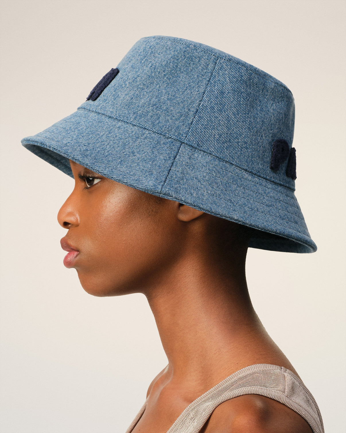 Blue Cotton Patch Bucket Hat