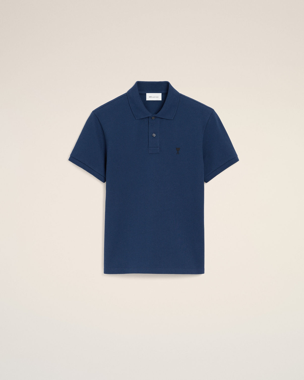 Blue Cotton Short Sleeves Polo Shirt