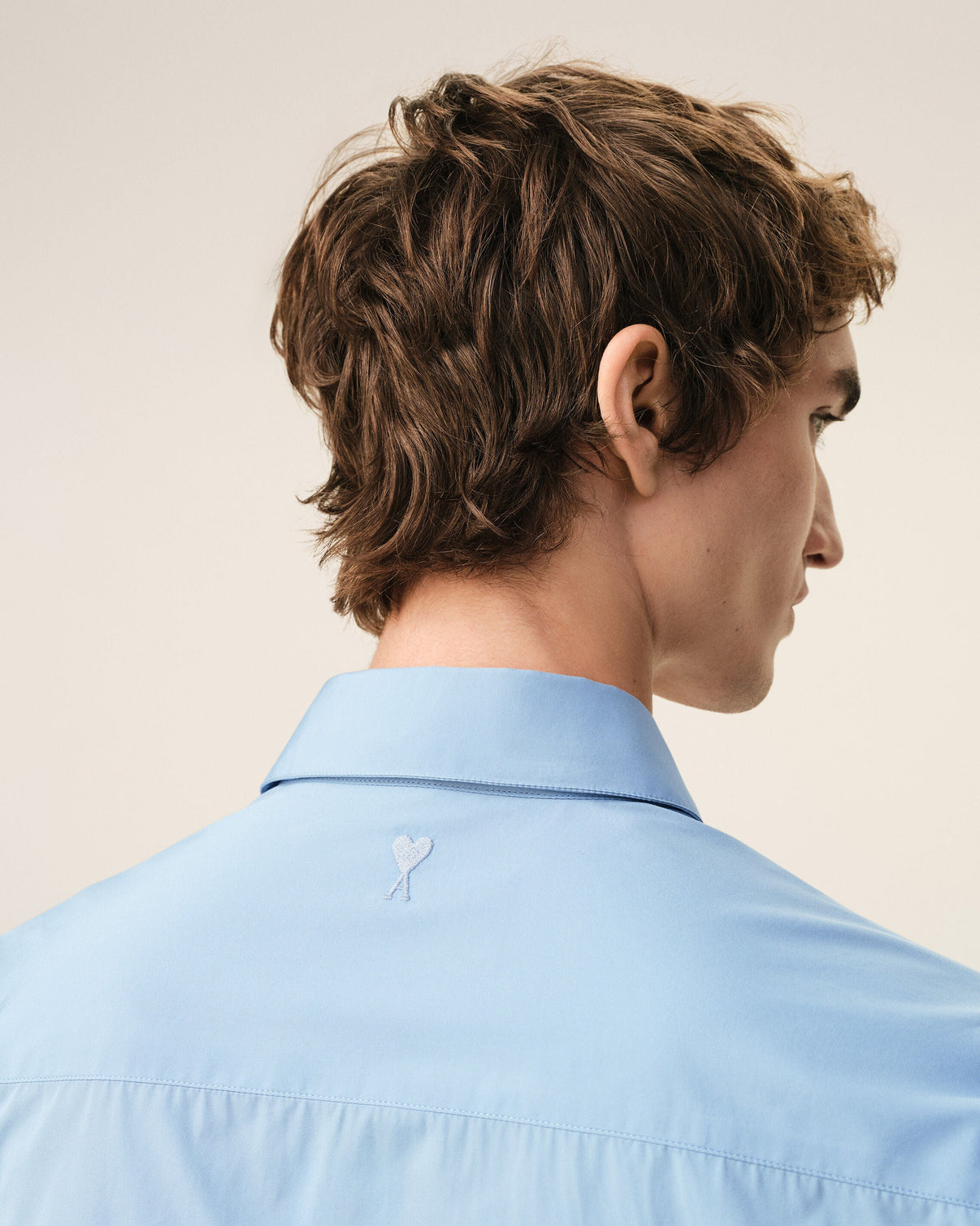 Blue Cotton Tailor Embroidered Shirt
