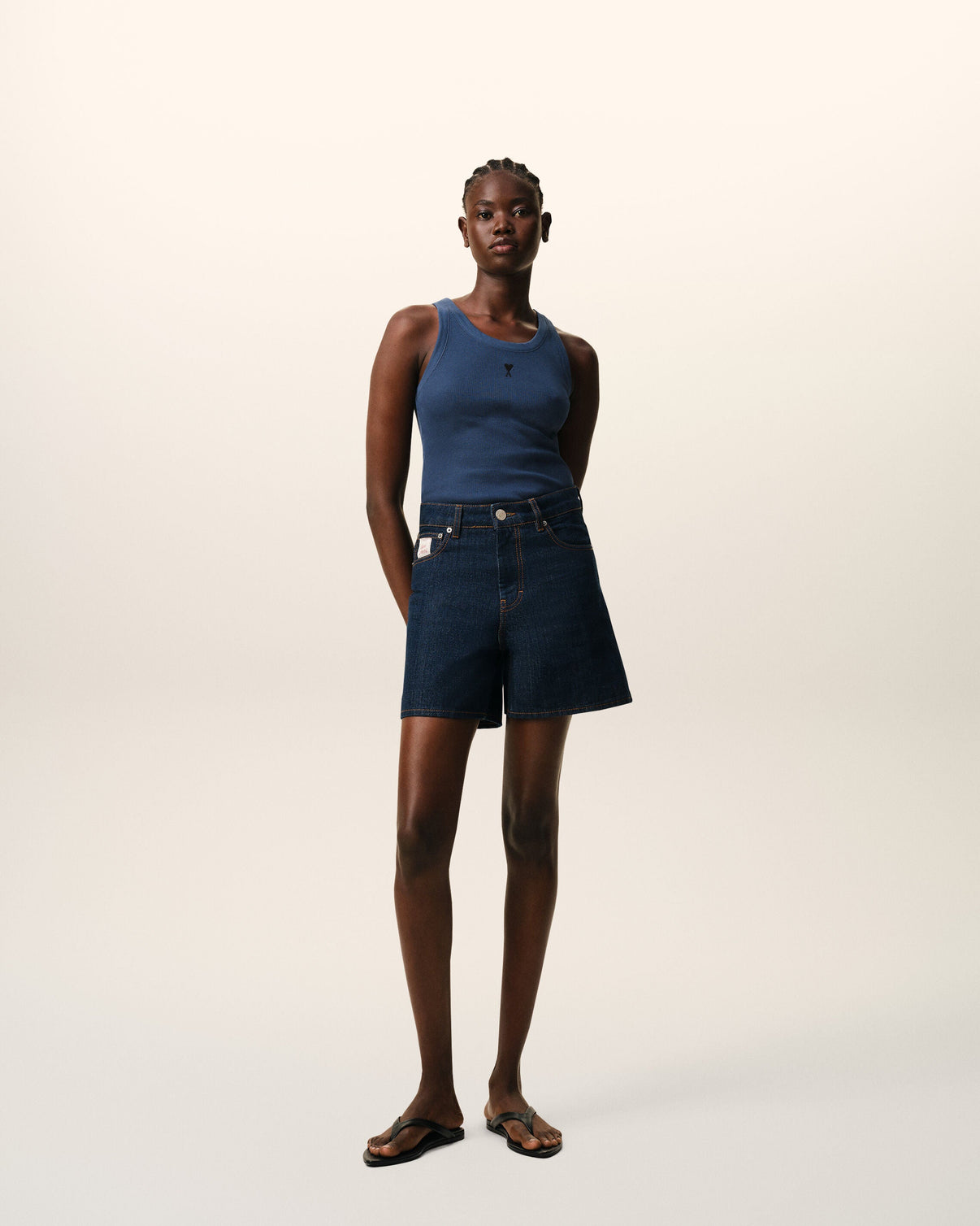 Blue Cotton Tanktop