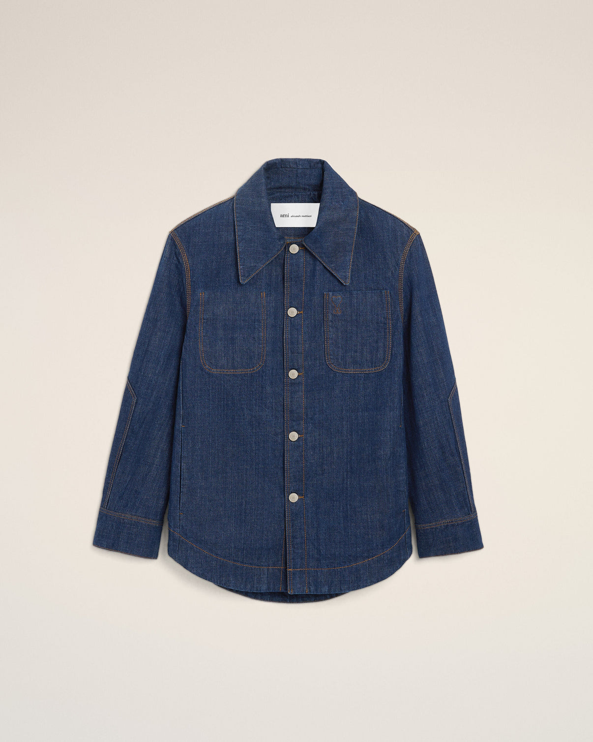 Blue Cotton Worker Overshirt