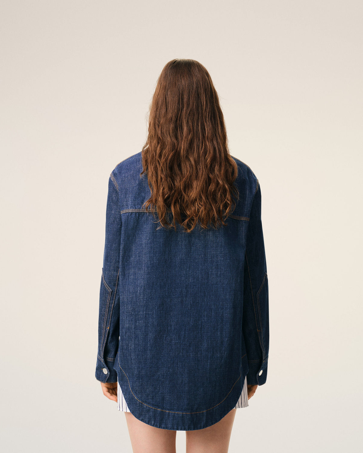 Blue Cotton Worker Overshirt