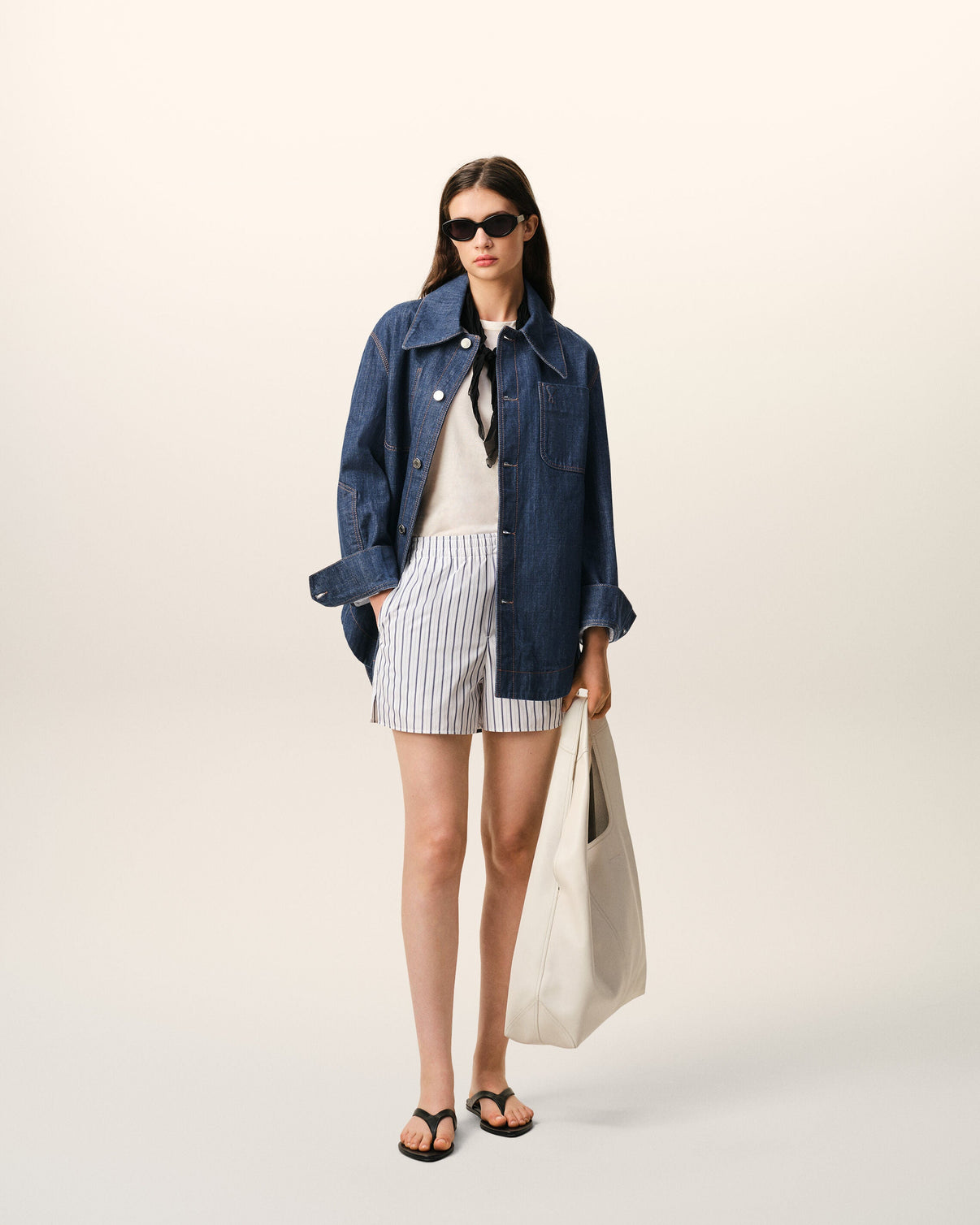 Blue Cotton Worker Overshirt
