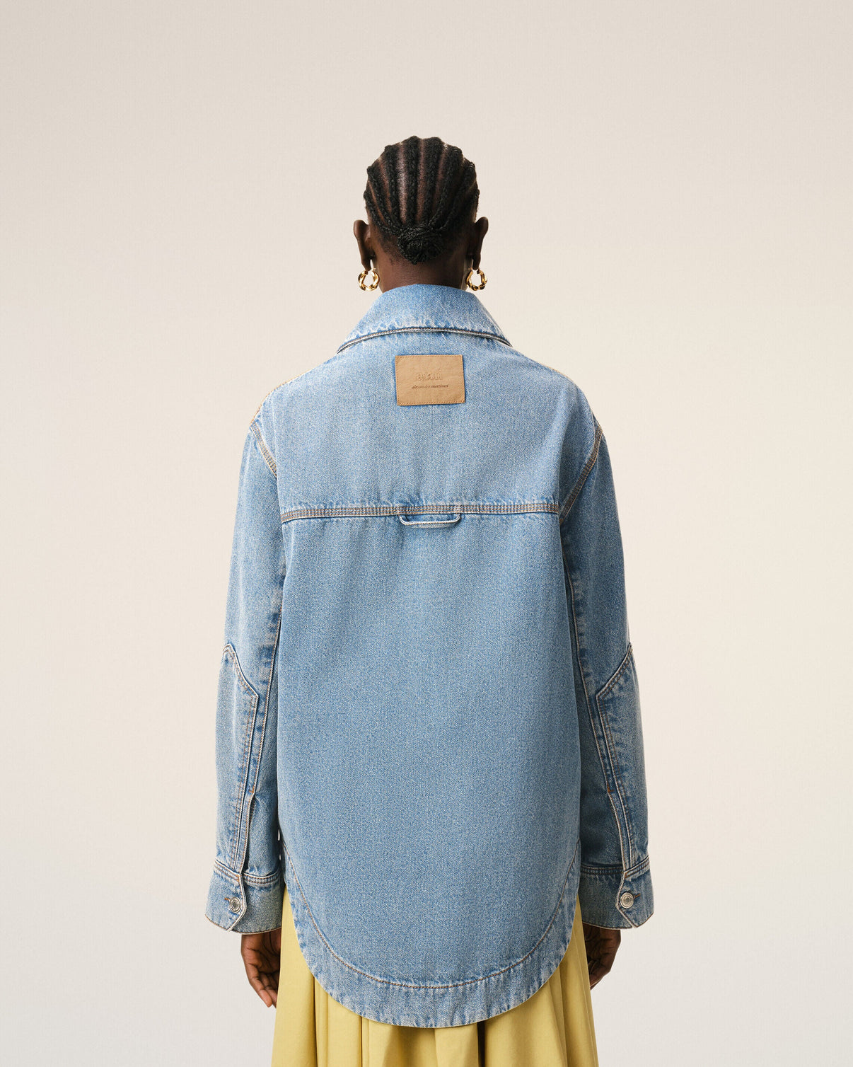 Blue Cotton Worker Overshirt