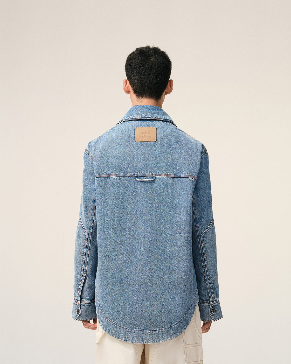 Blue Cotton Worker Overshirt