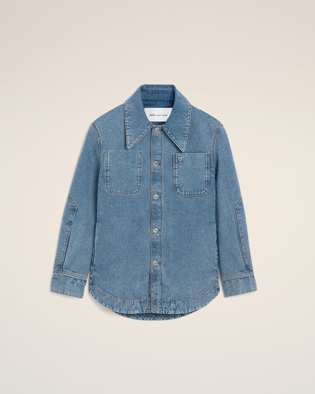 Blue Cotton Worker Overshirt