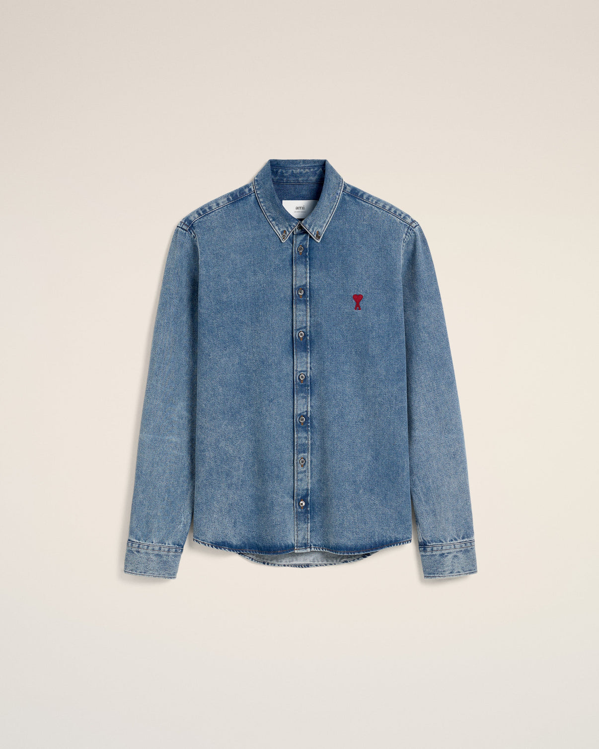 Blue Denim Button-Down Shirt