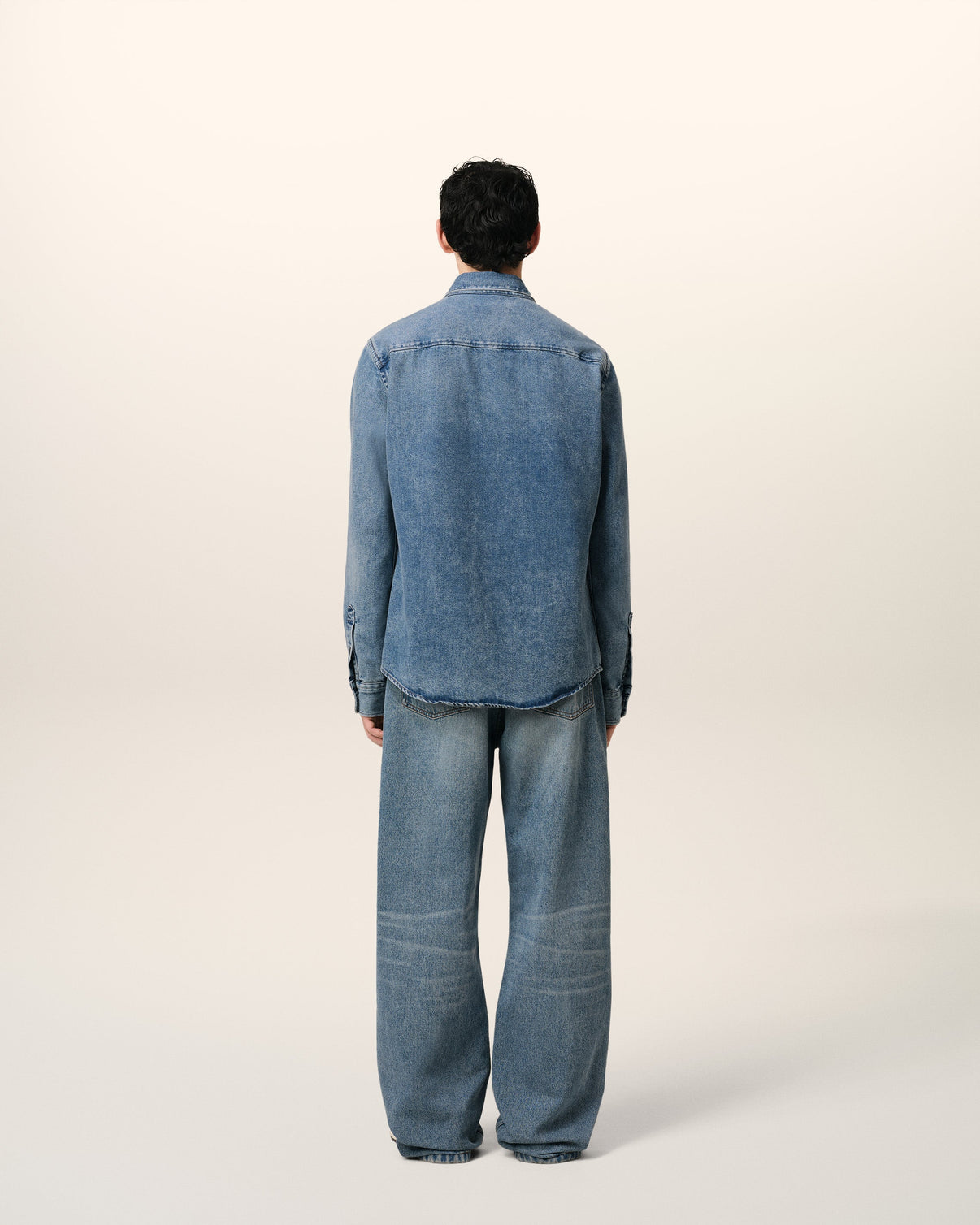 Blue Denim Button-Down Shirt