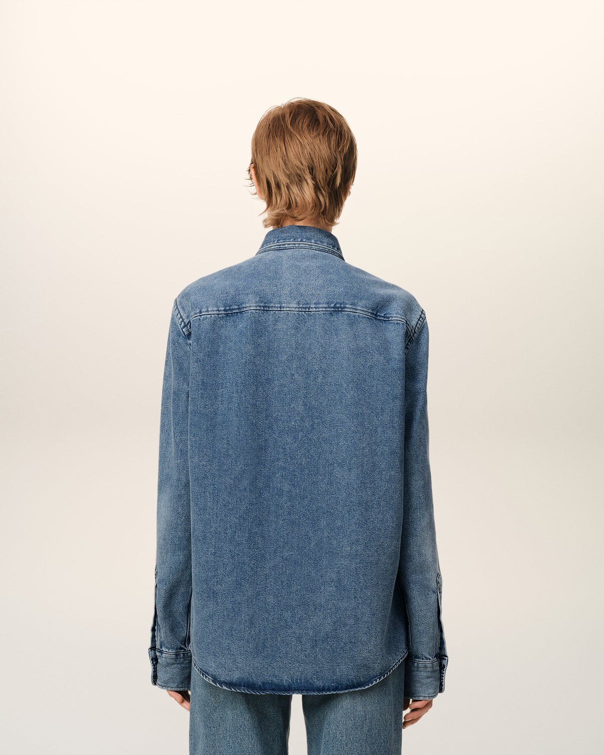 Blue Denim Button-Down Shirt