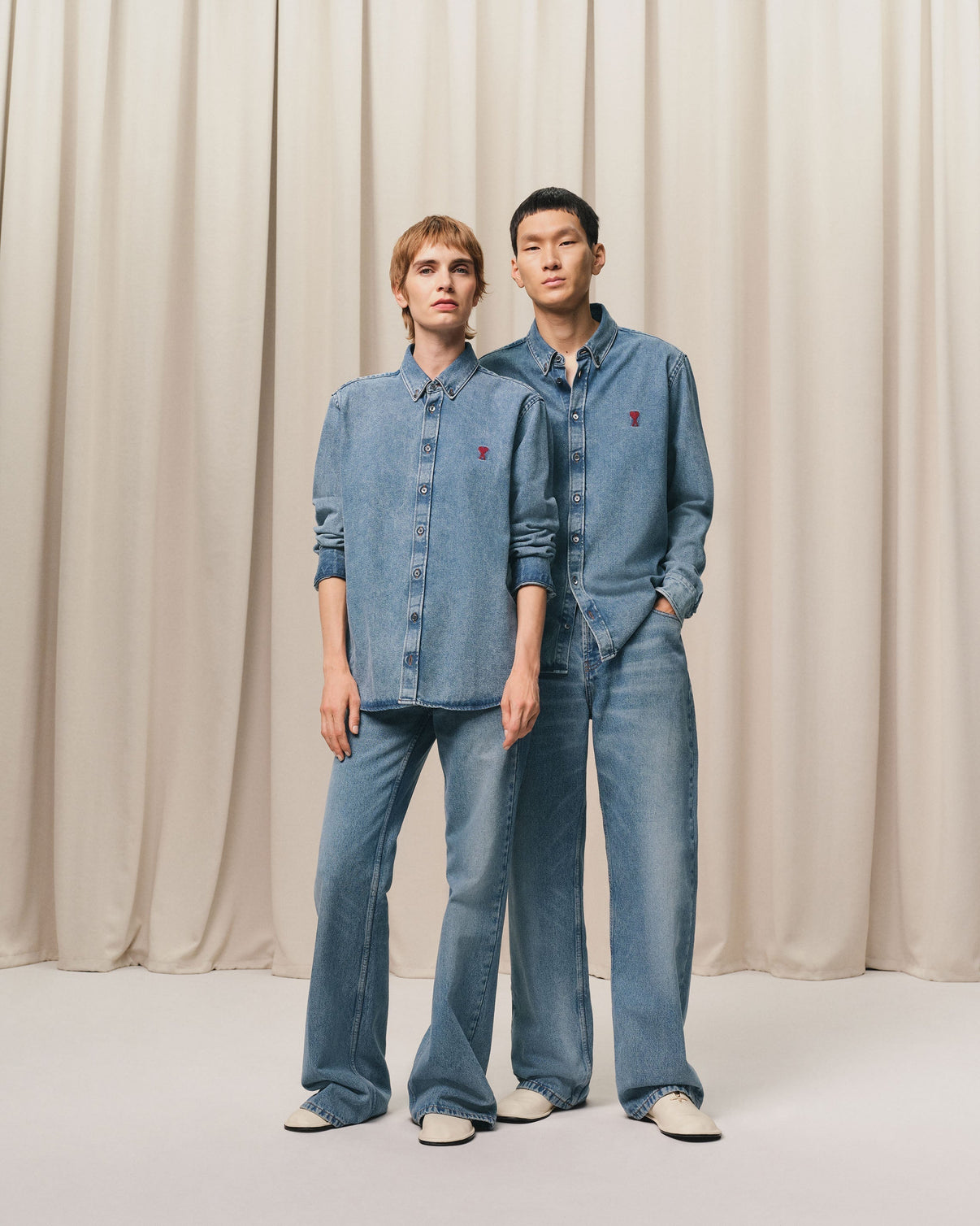 Blue Denim Button-Down Shirt