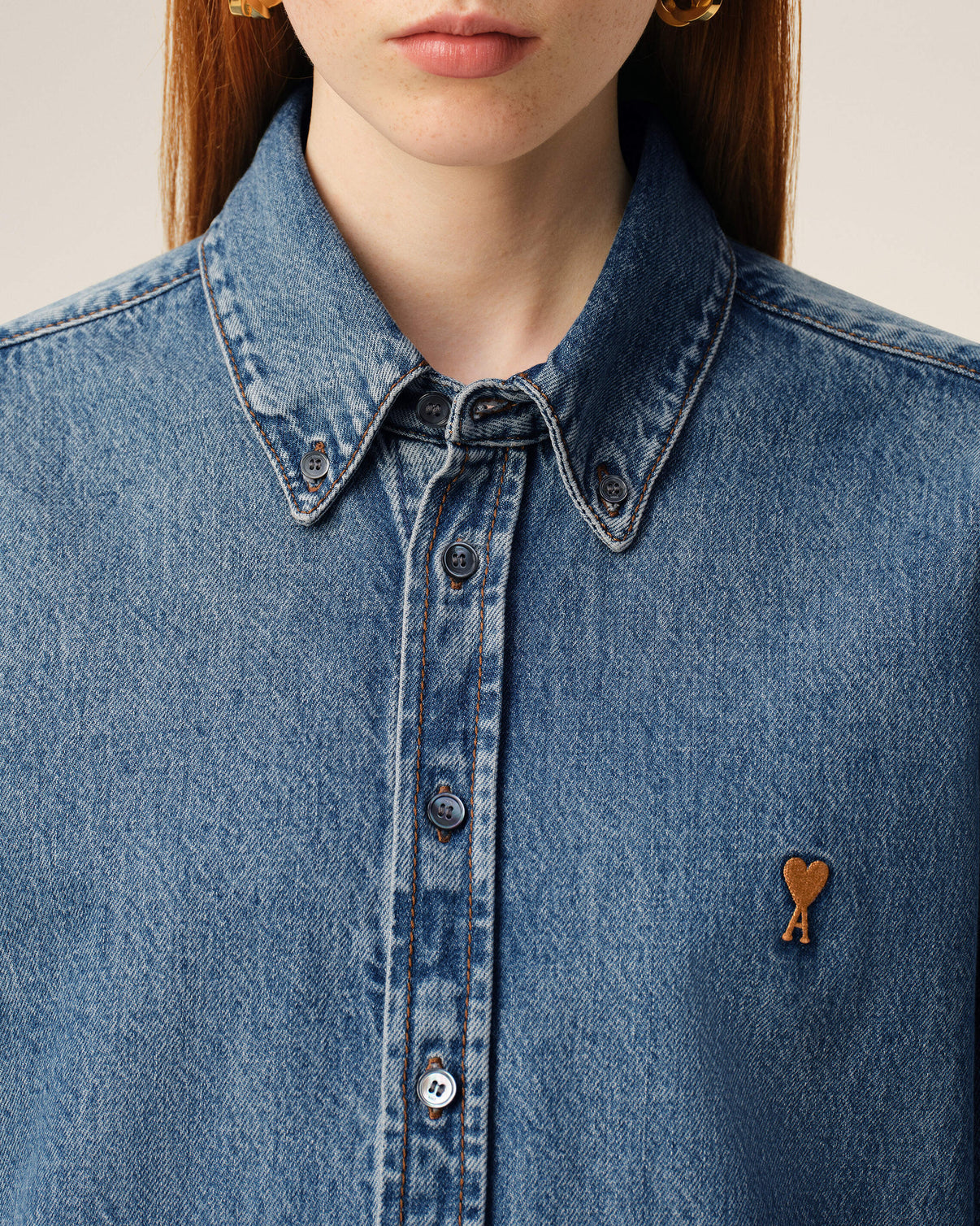 Blue Denim Cotton Shirt