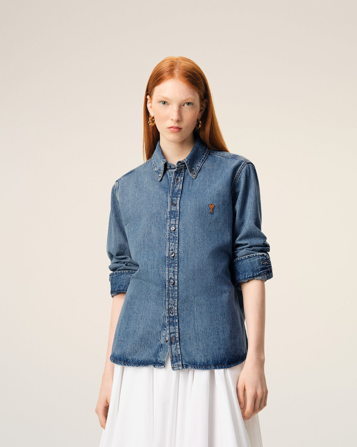 Blue Denim Cotton Shirt
