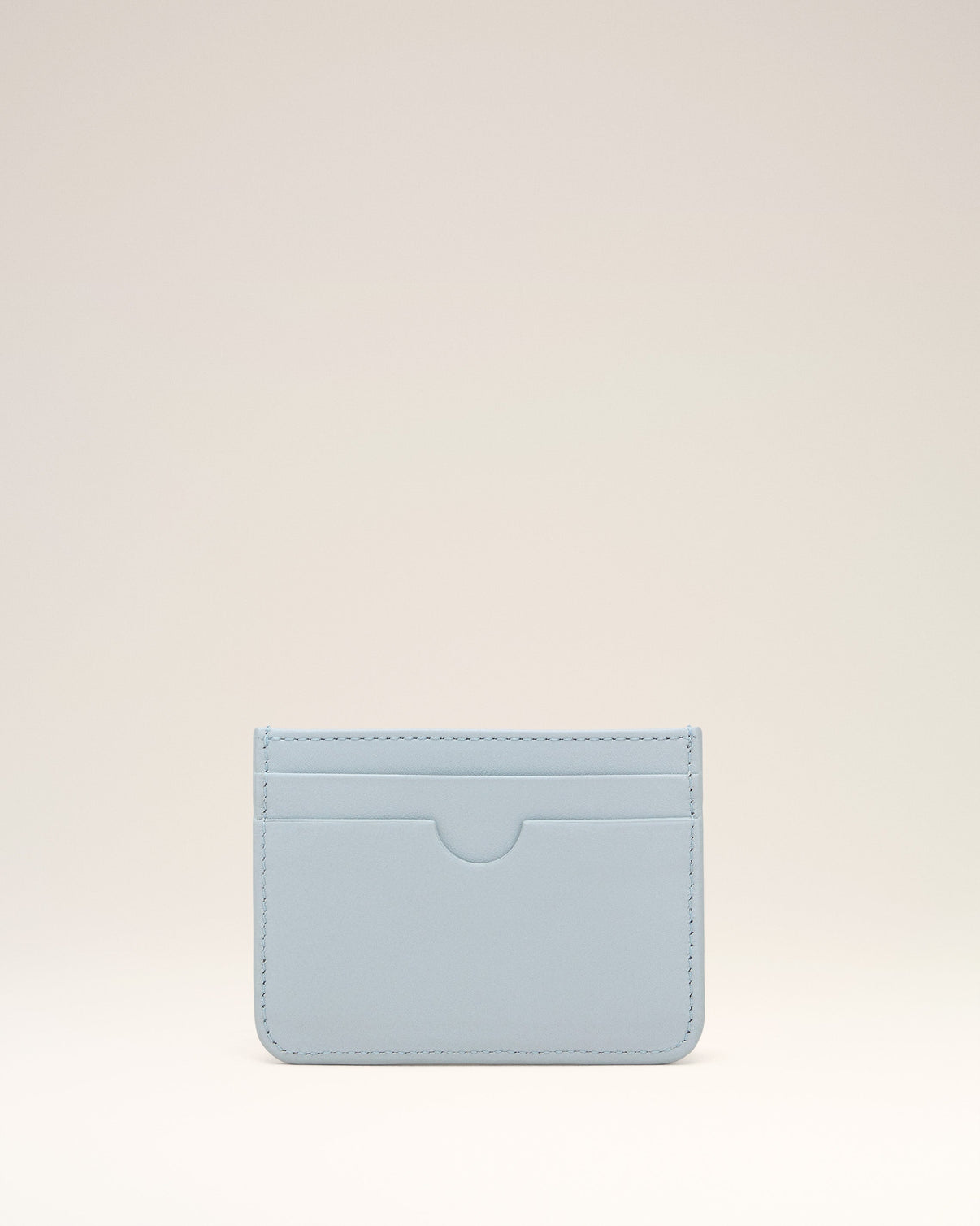 Blue Smooth Leather Card Holder