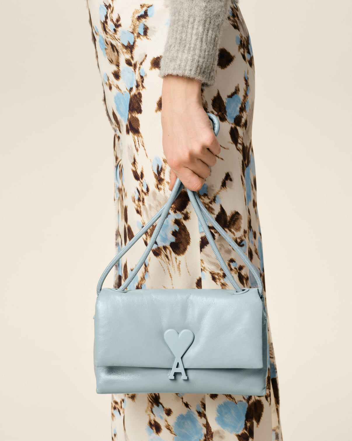 Blue Smooth Leather Voulez Vous Bag