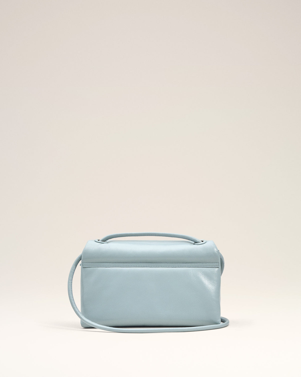 Blue Smooth Leather Voulez Vous Bag