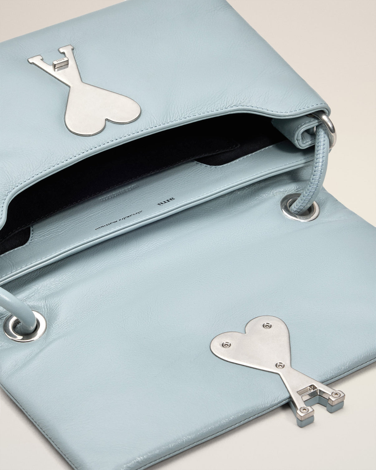 Blue Smooth Leather Voulez Vous Bag