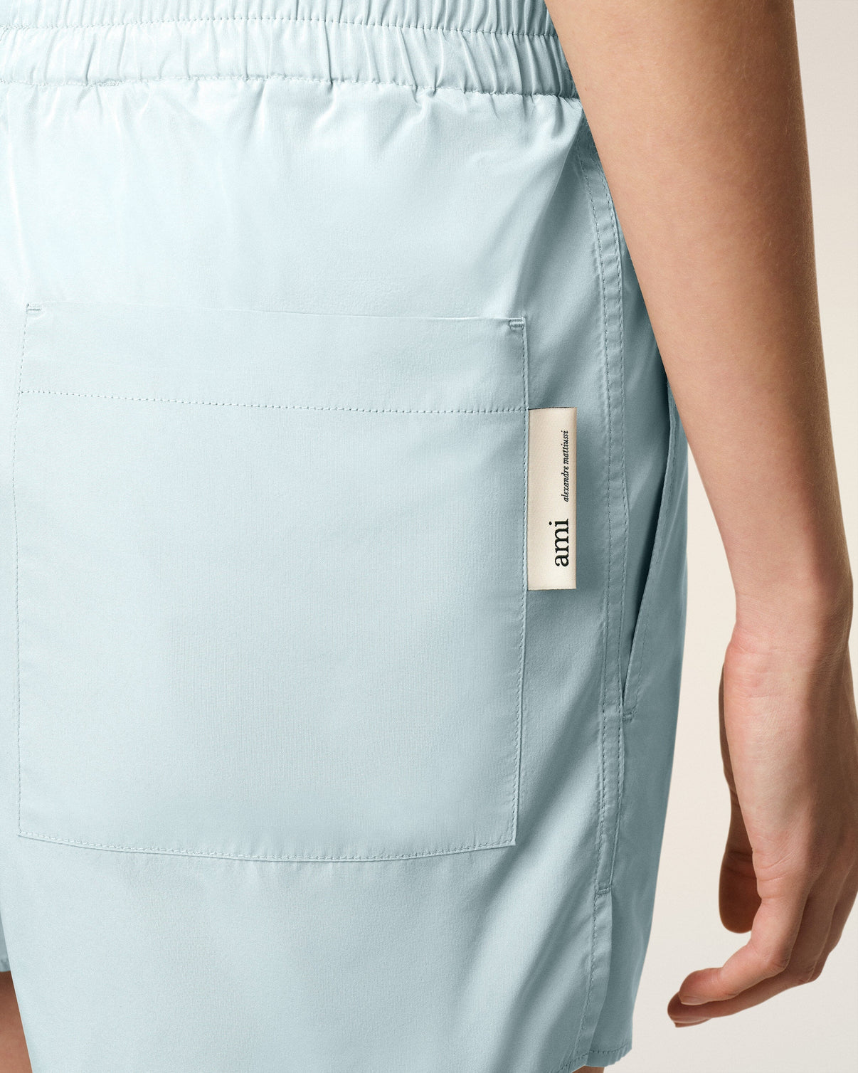 Blue Taffetas Short