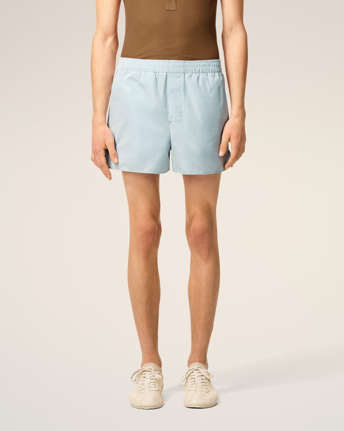 Blue Taffetas Short