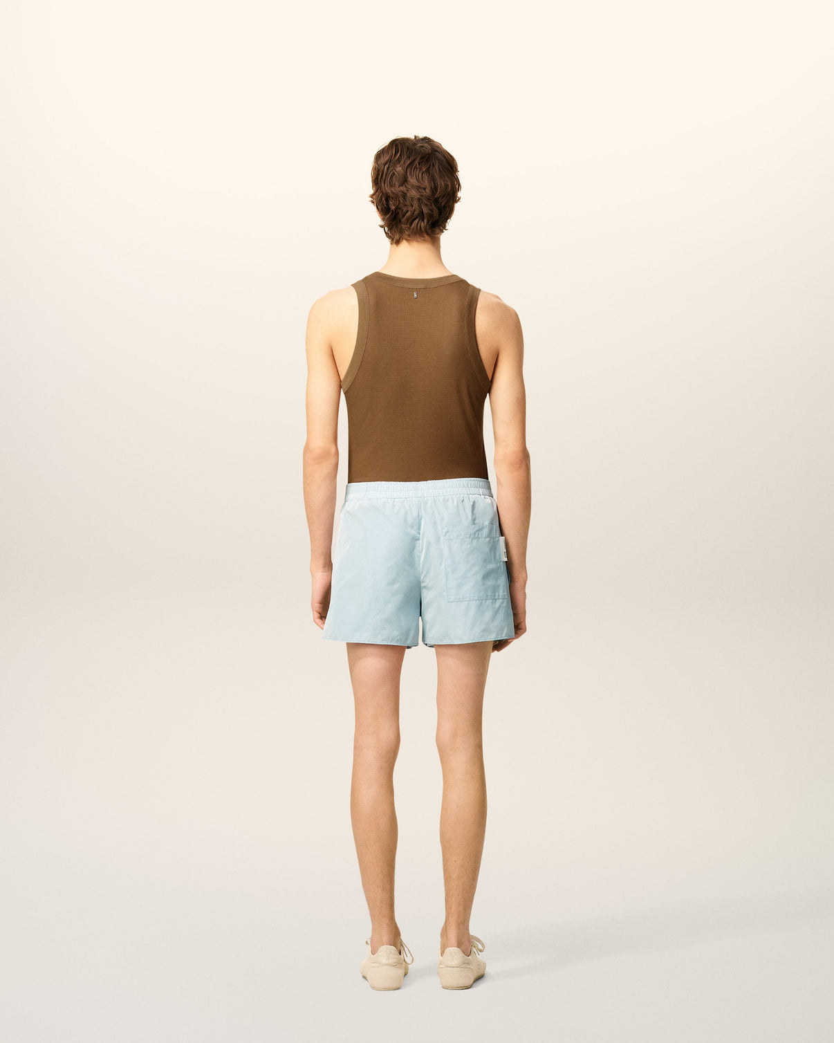 Blue Taffetas Short