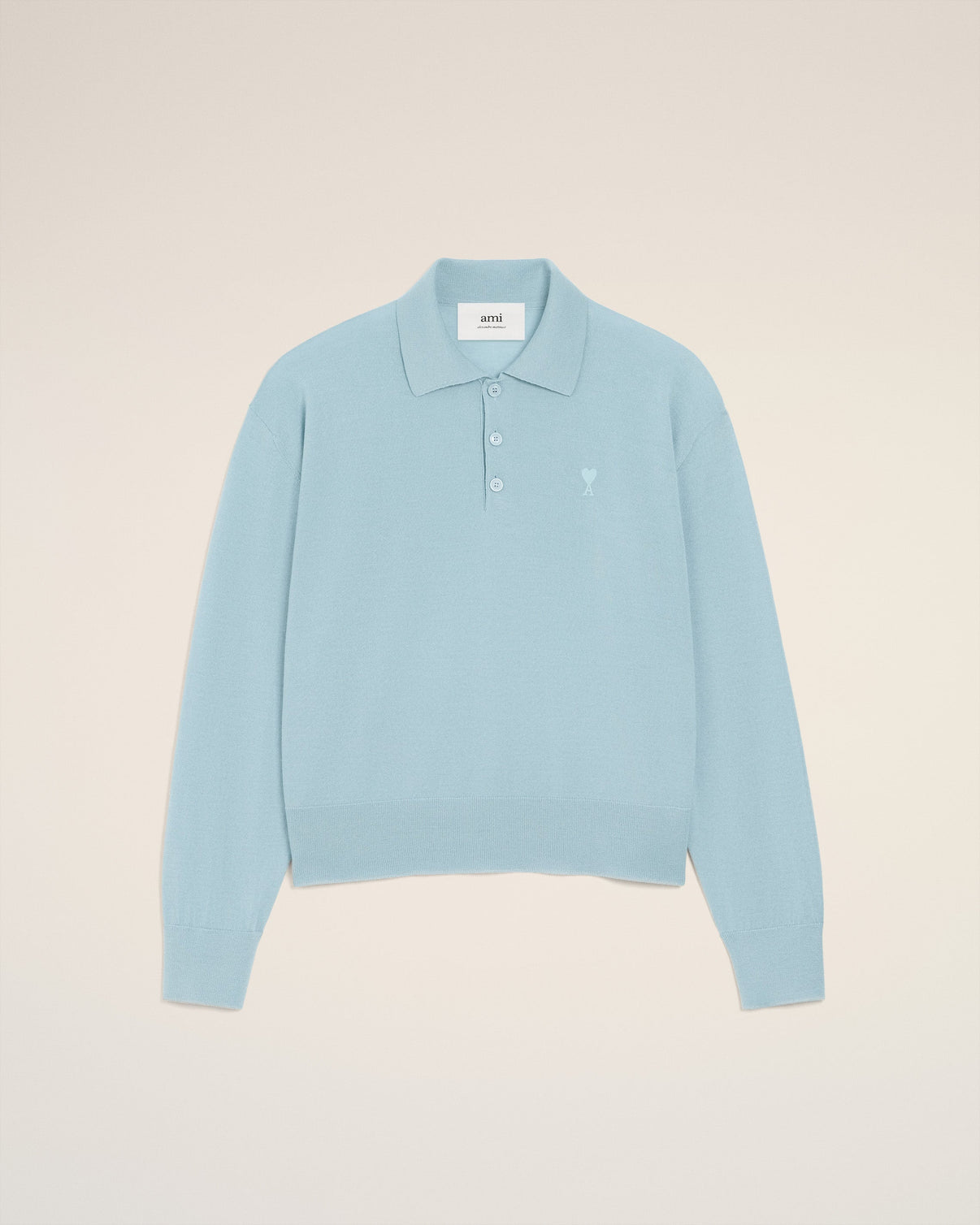 Blue Wool Polo