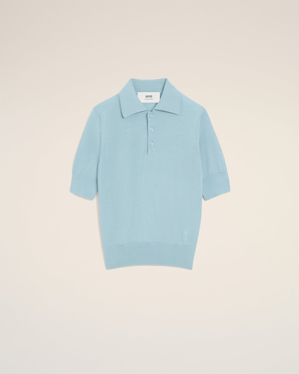Blue Wool Polo