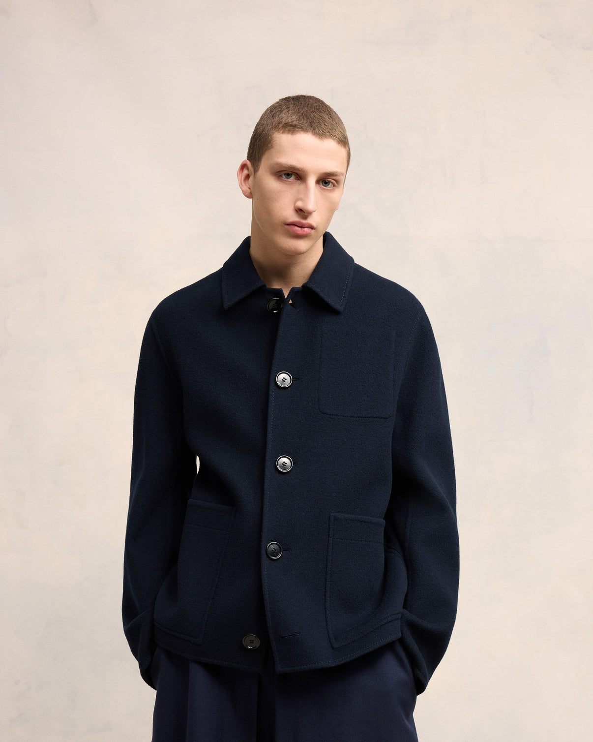 Boxy Buttoned Jacket