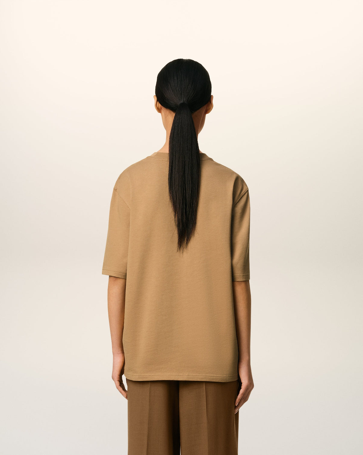 Brown Cotton Cosy Fit T-shirt