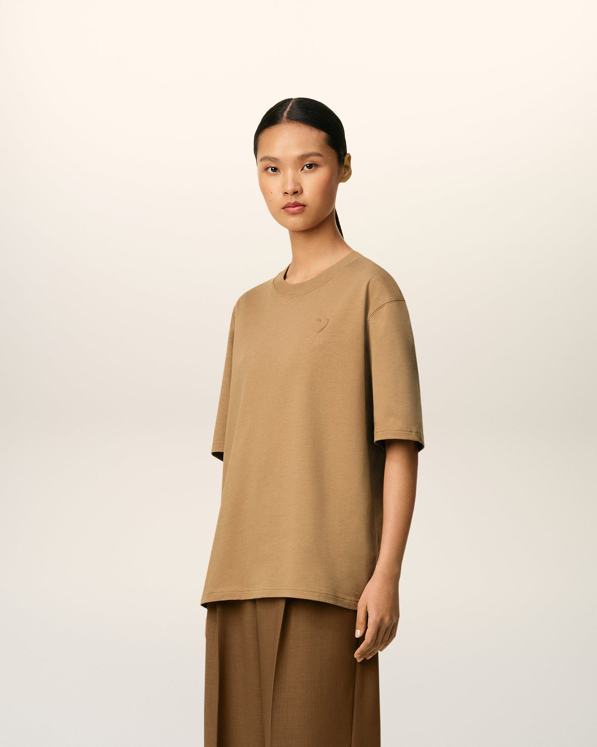 Brown Cotton Cosy Fit T-shirt