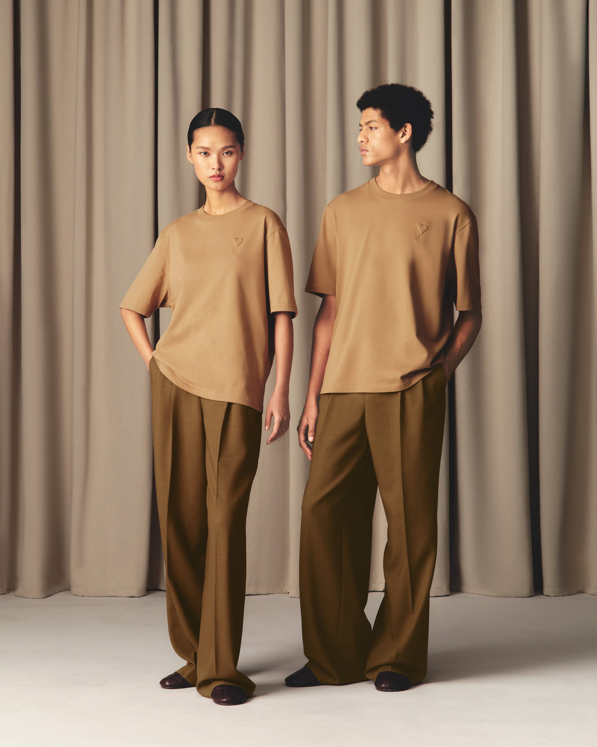 Brown Cotton Cosy Fit T-shirt