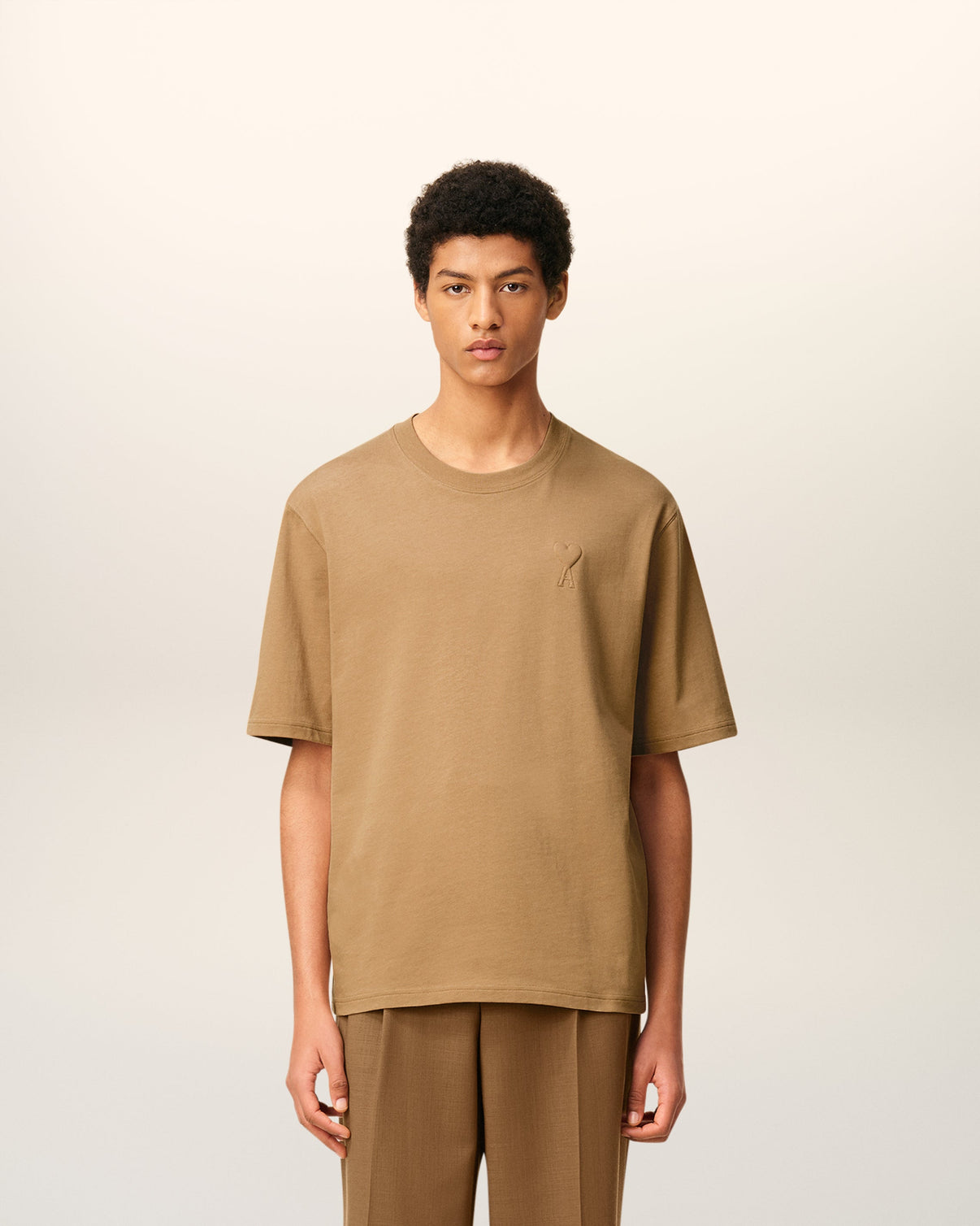 Brown Cotton Cosy Fit T-shirt