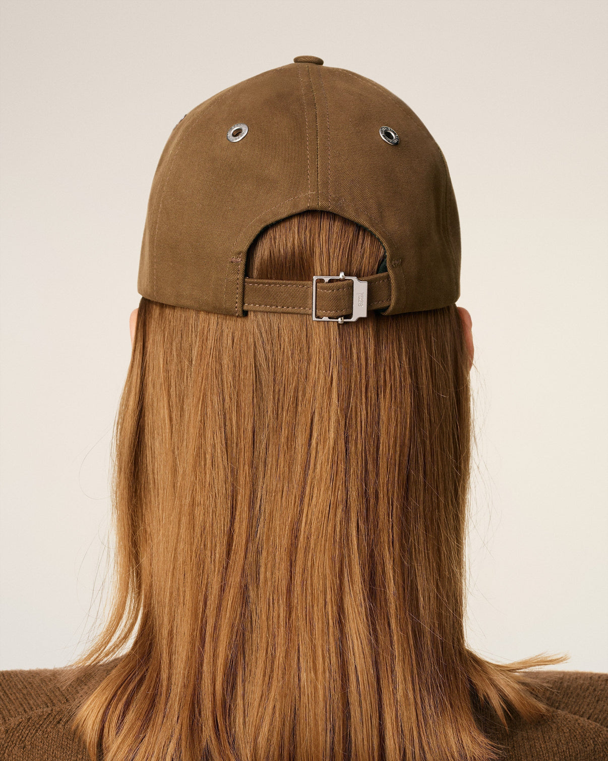 Brown Cotton Embroidery Cap