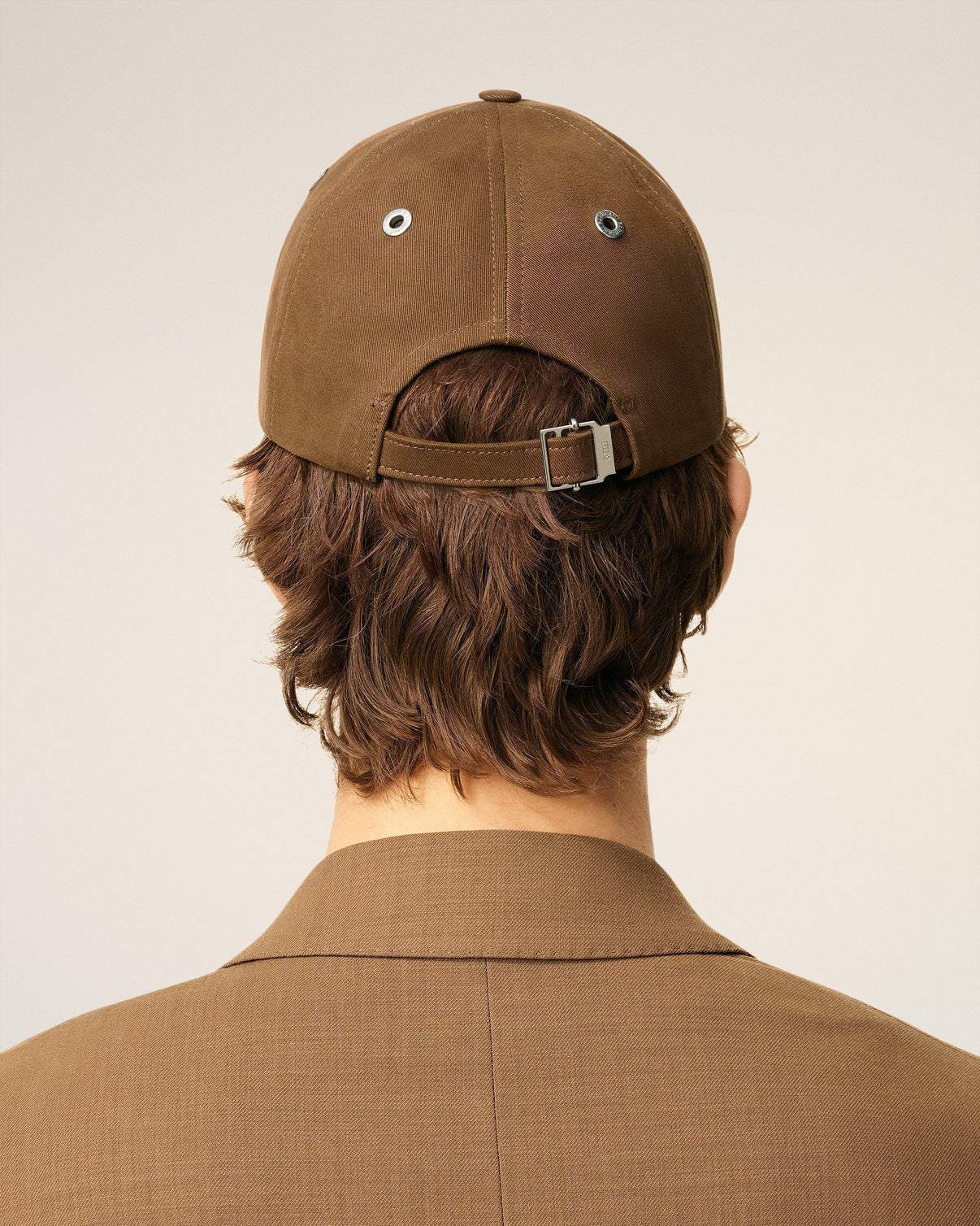 Brown Cotton Embroidery Cap