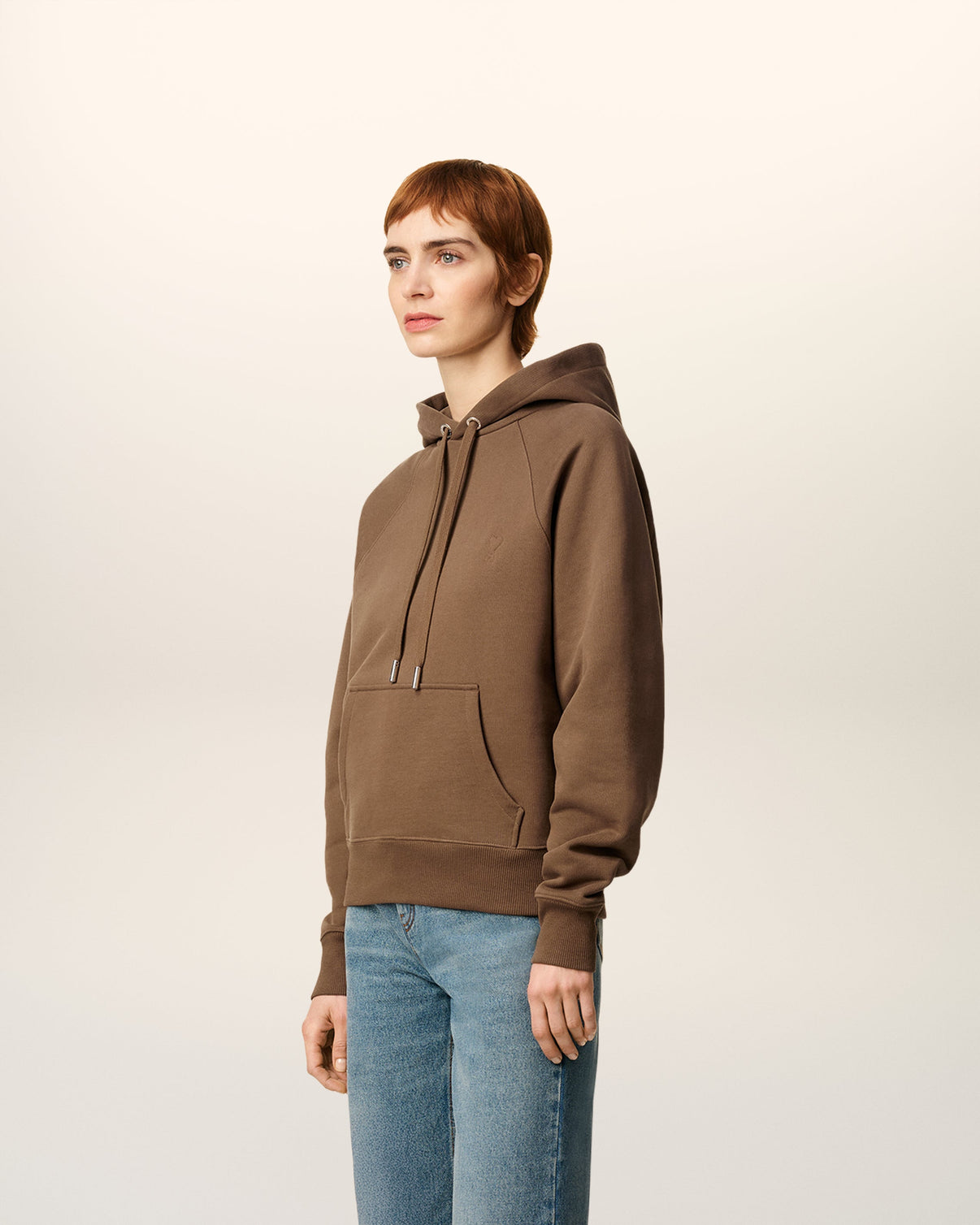Brown Cotton Hoodie