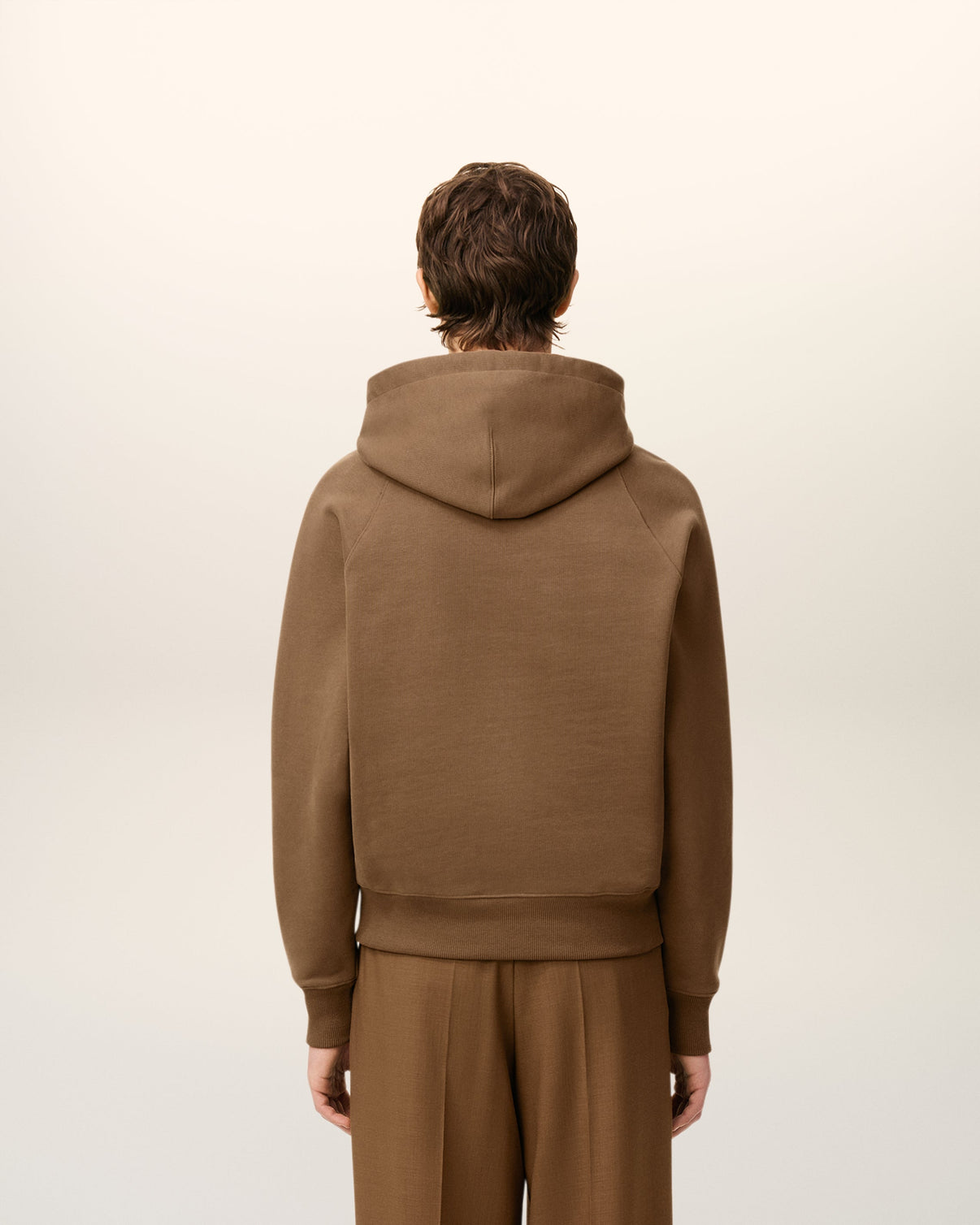 Brown Cotton Hoodie