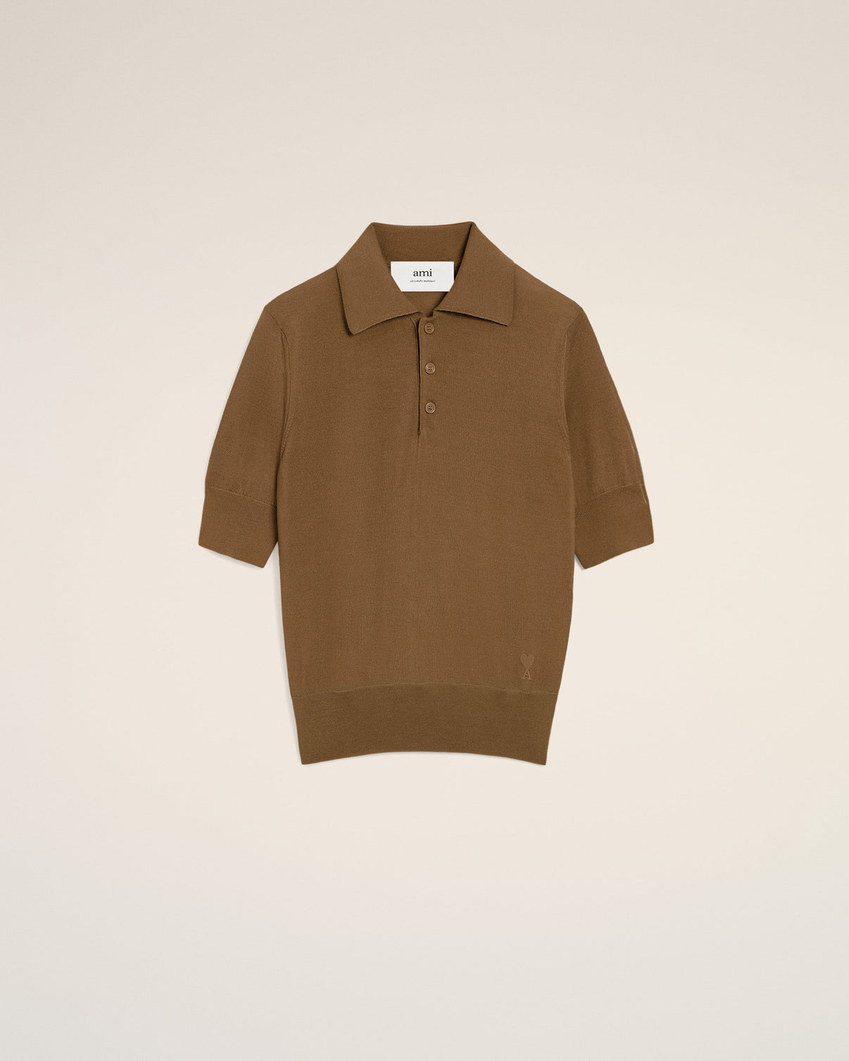 Brown Cotton Polo