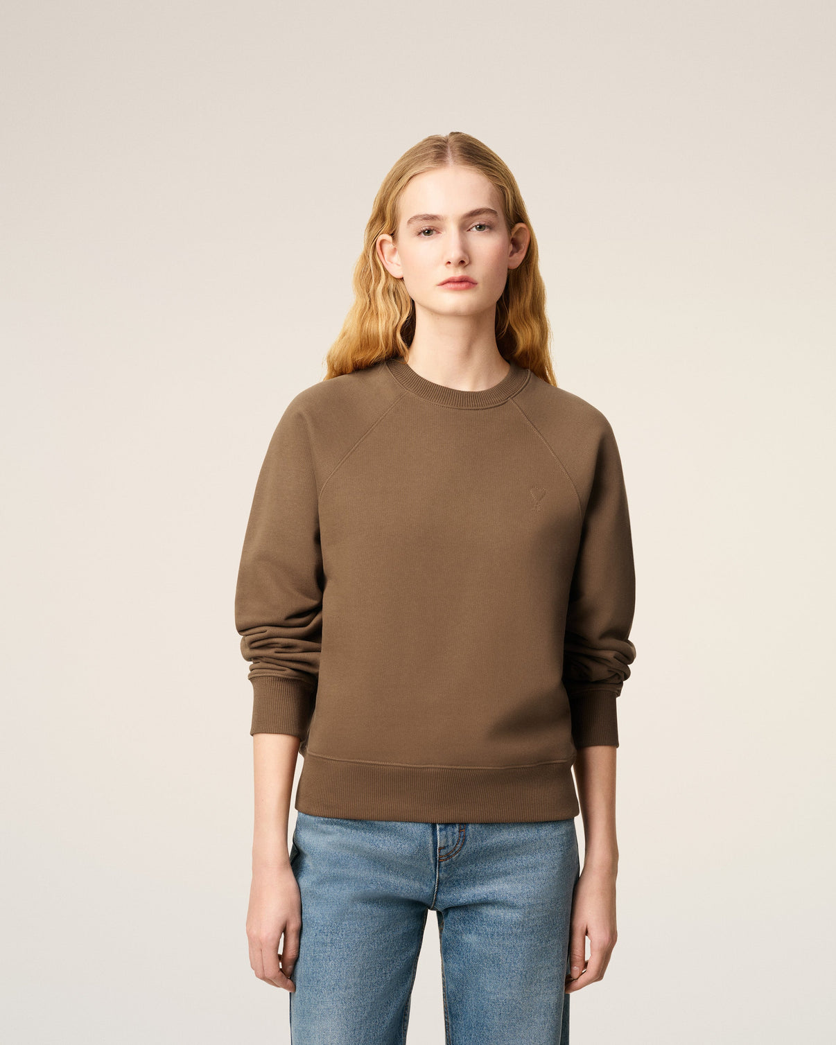 Brown Cotton Sweatshirt