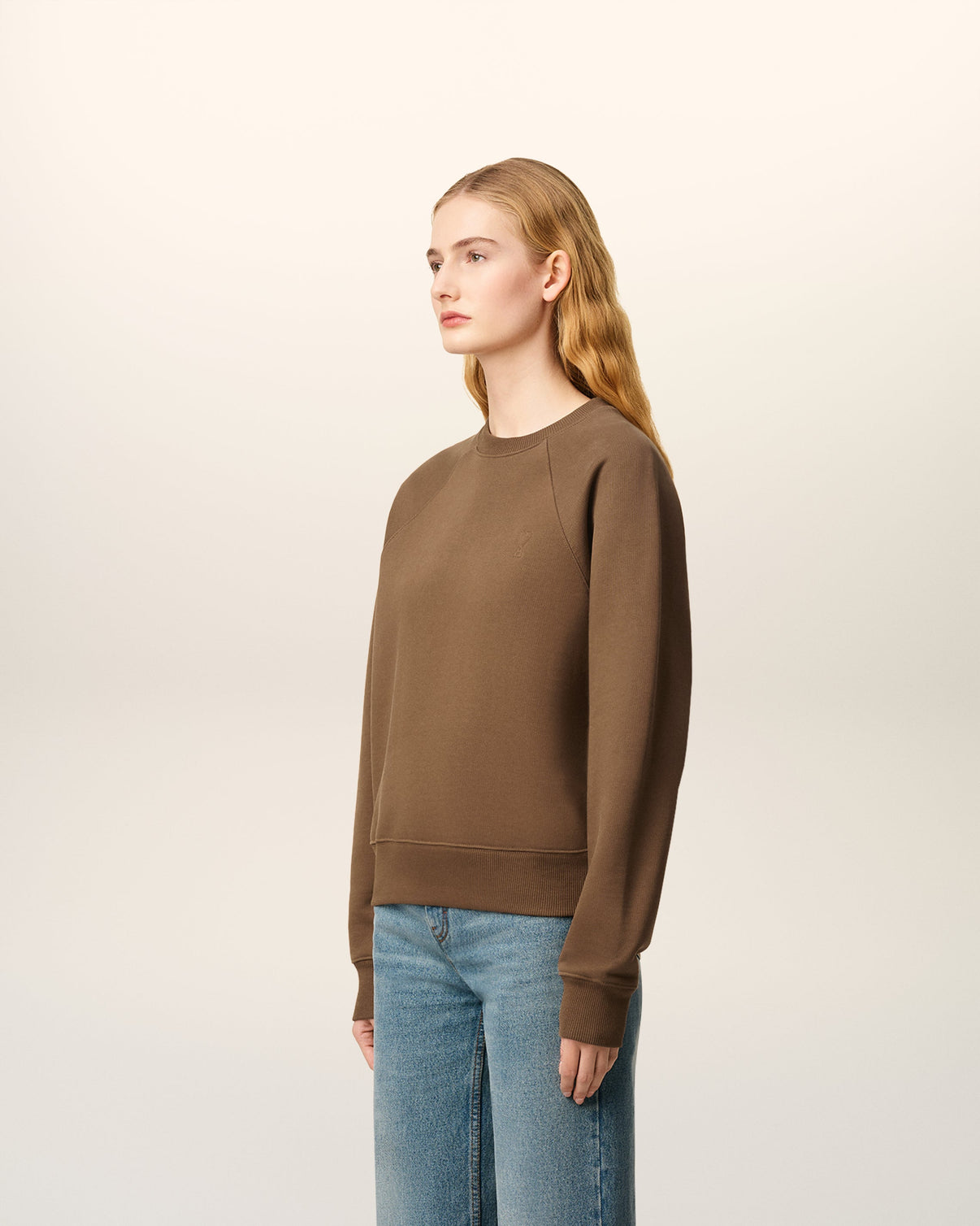 Brown Cotton Sweatshirt