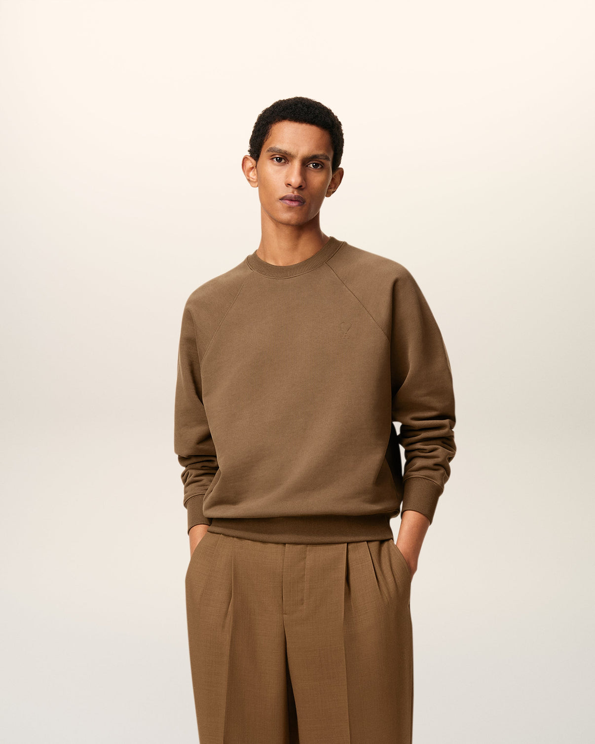 Brown Cotton Sweatshirt